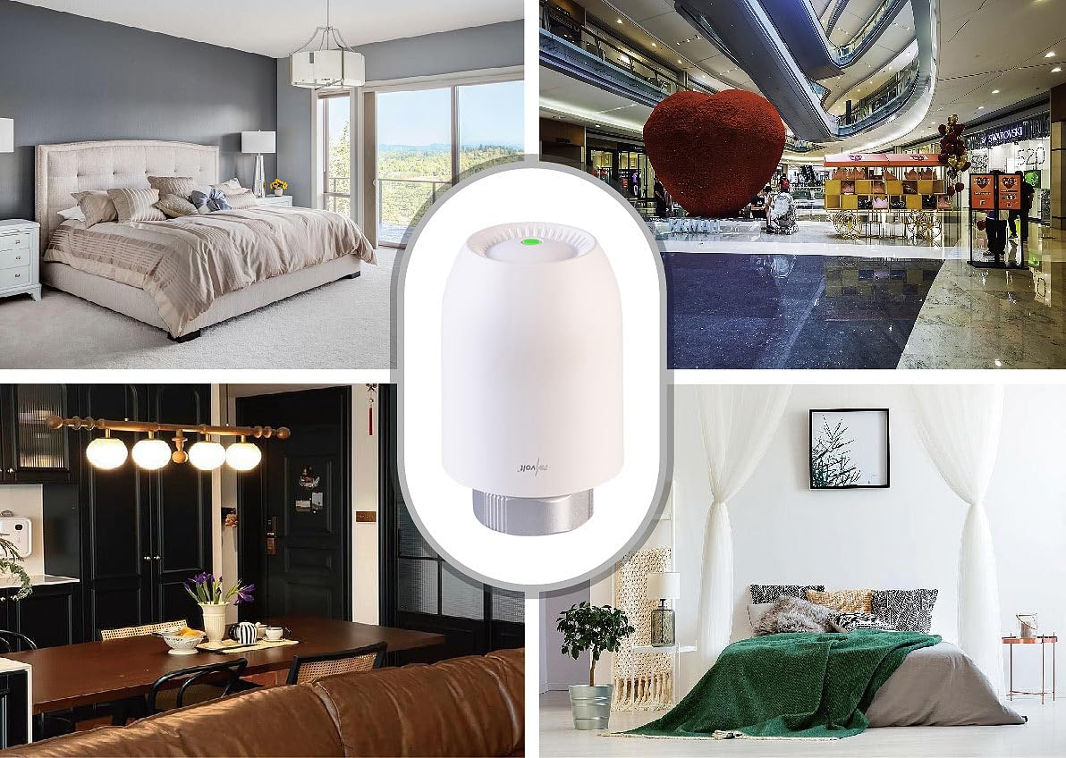 revolt Smart Home Thermostate: 6er-Set Heizkörper-Thermostate mit App-Programmierung, Bluetooth (Wochenprogramm, Heizkörper Thermostatköpfe)