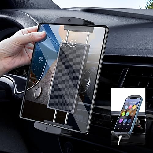 Miniatura 10 de Soporte de teléfono de coche de brazo largo para Samsung Galaxy Z Fold 7 6 5 4 3 accesorios soporte de tableta para ventilación de aire manos