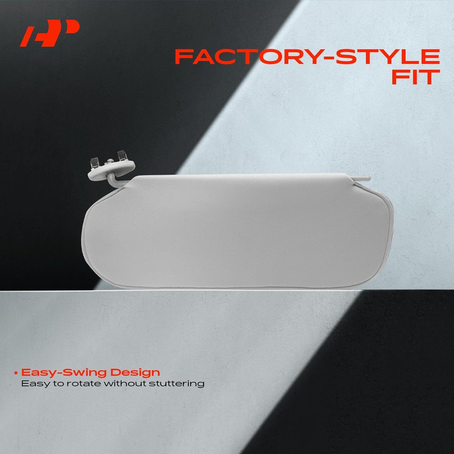 A-Premium Driver & Passenger Sun Visor Compatible with Mazda MX-5 Miata 2006-2015 - with Vanity Mirror, Without Vanity Light, Black Color - Replaces NE5169320D02, NE516-9320D-02