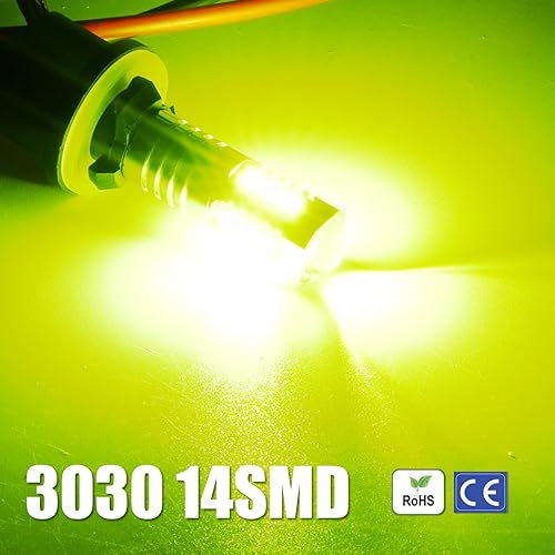 Vista 138 de Bombillas LED antiniebla superbrillantes de 3000 lm H8 H11, bombillas DRL de alta potencia 3030 chips con lente de proyector de repuesto