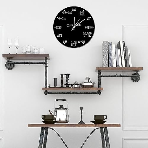 Miniatura 5 de Perfect Formula - Reloj de matemáticas con expresiones matemáticas de PVC, reloj para colgar en la pared, silencioso, sin tictac, funciona con