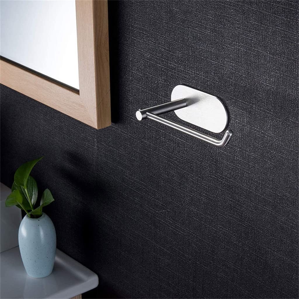 Toalleros, Toallero montado en la Pared Estante de Papel higiénico para baño Juego de Accesorios de baño Negro Mate de Acero Inoxidable Juego de Accesorios de baño (Color: B, Tamaño: D) (BD) To