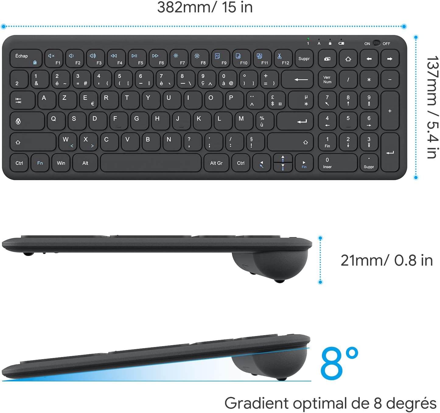OMOTON Keyboard használat közben