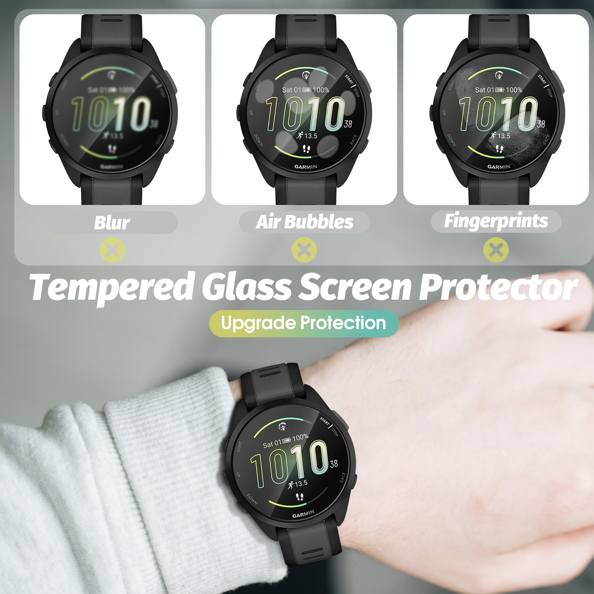 4x Displayschutzfolie Für Garmin Forerunner 165 - 9H Gehärtetes Glas