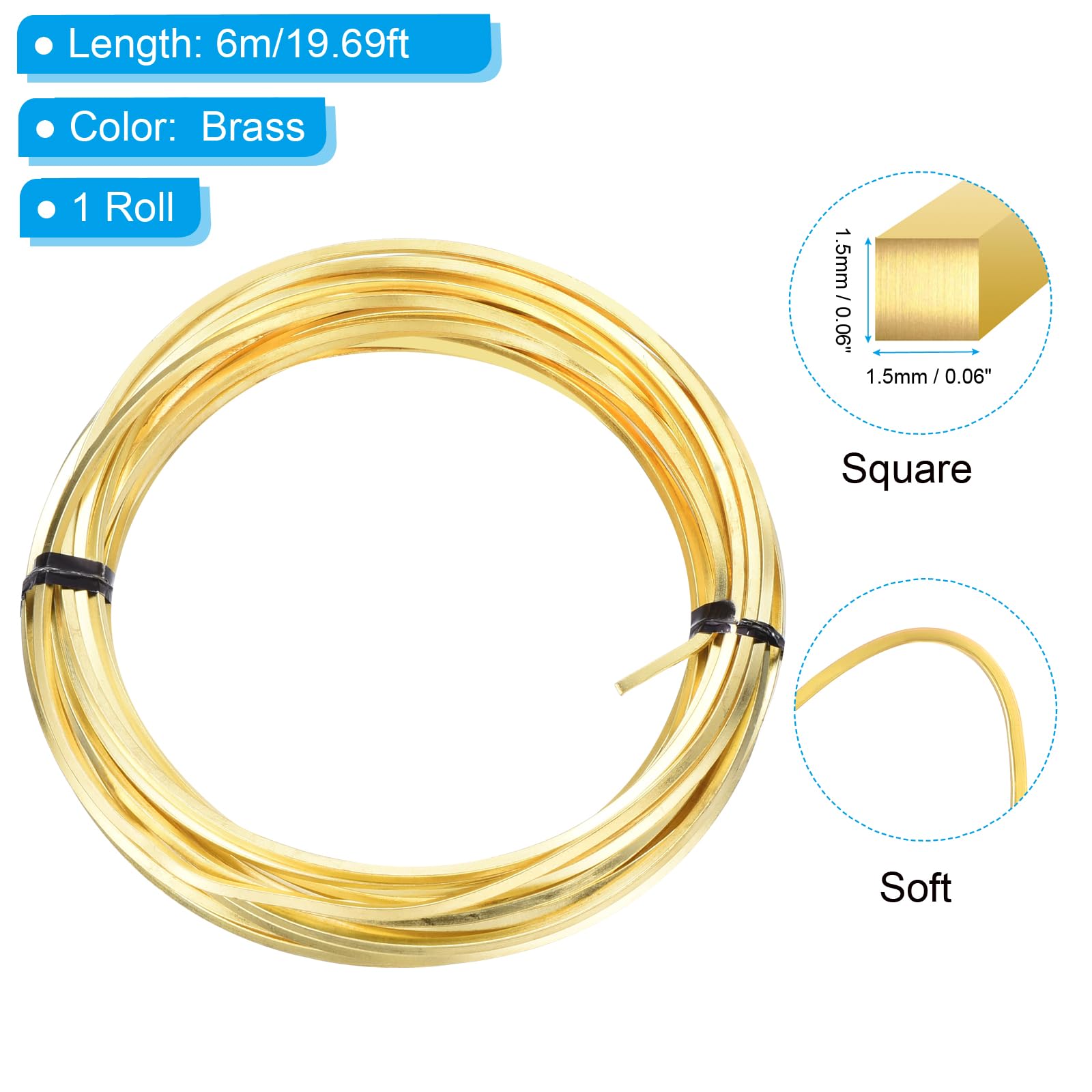 PATIKIL Soft Brass Wire - Image 2