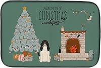 Vista 443 de Caroline's Treasures CK7824DDM - Tapete absorbente para secado de platos con diseño de bulldog inglés, rojo y blanco, para encimera de cocina, 14 x