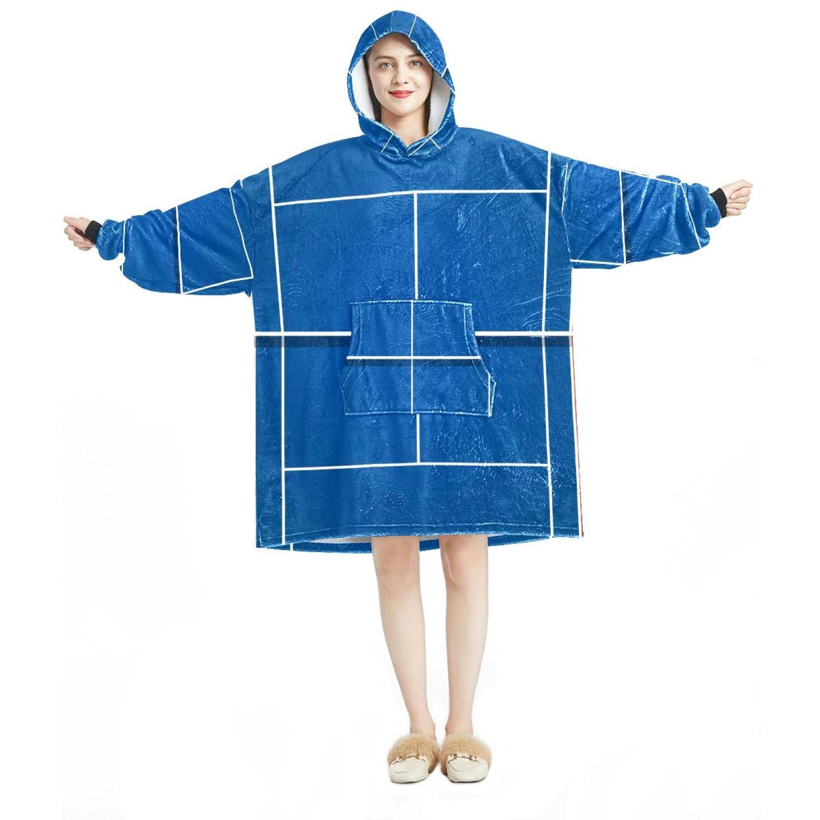 Sweat à capuche surdimensionné homme et femme cadeau idéal pour fan de tennis