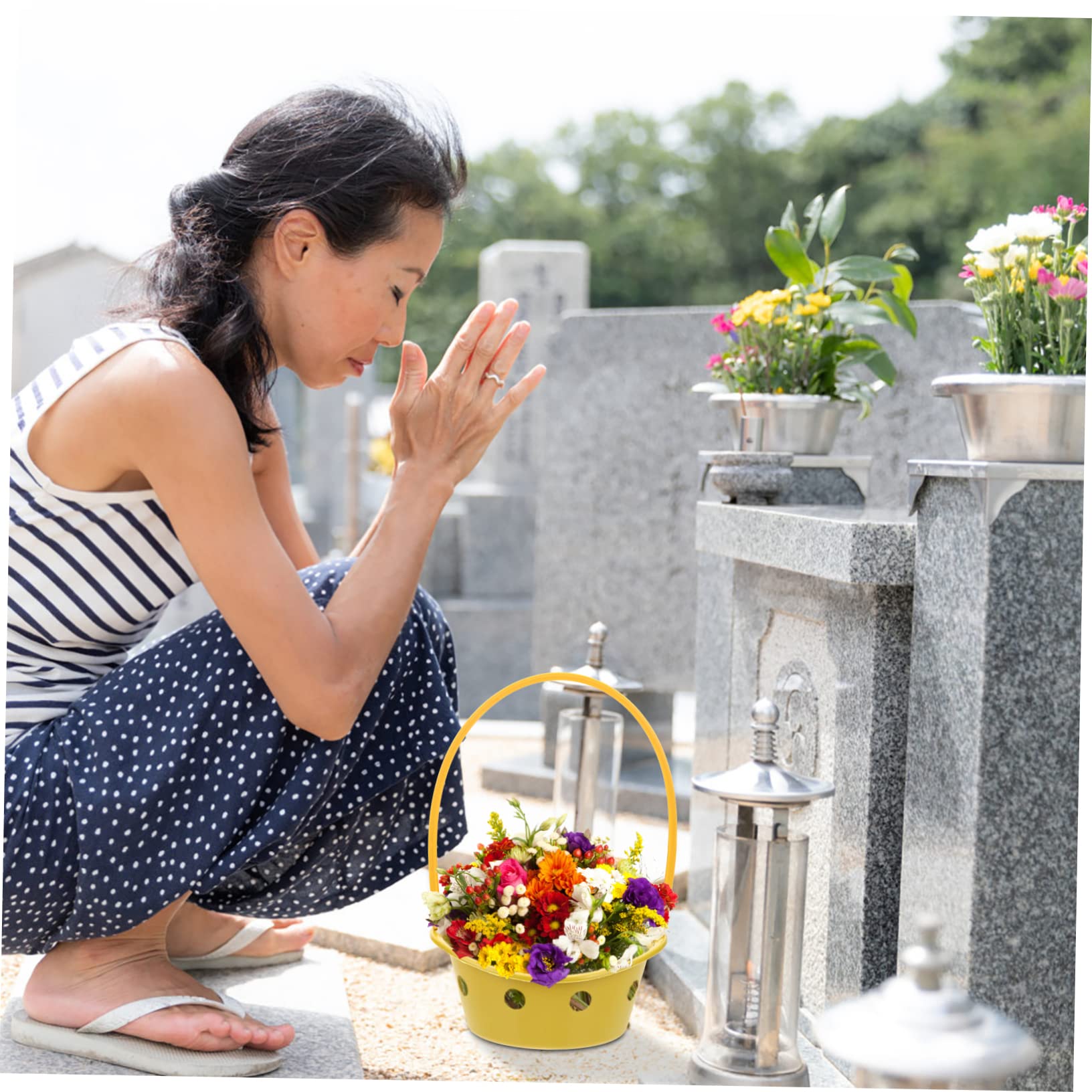 Amazon.co.jp: 手持ちフラワーバスケット 花の包装バスケット