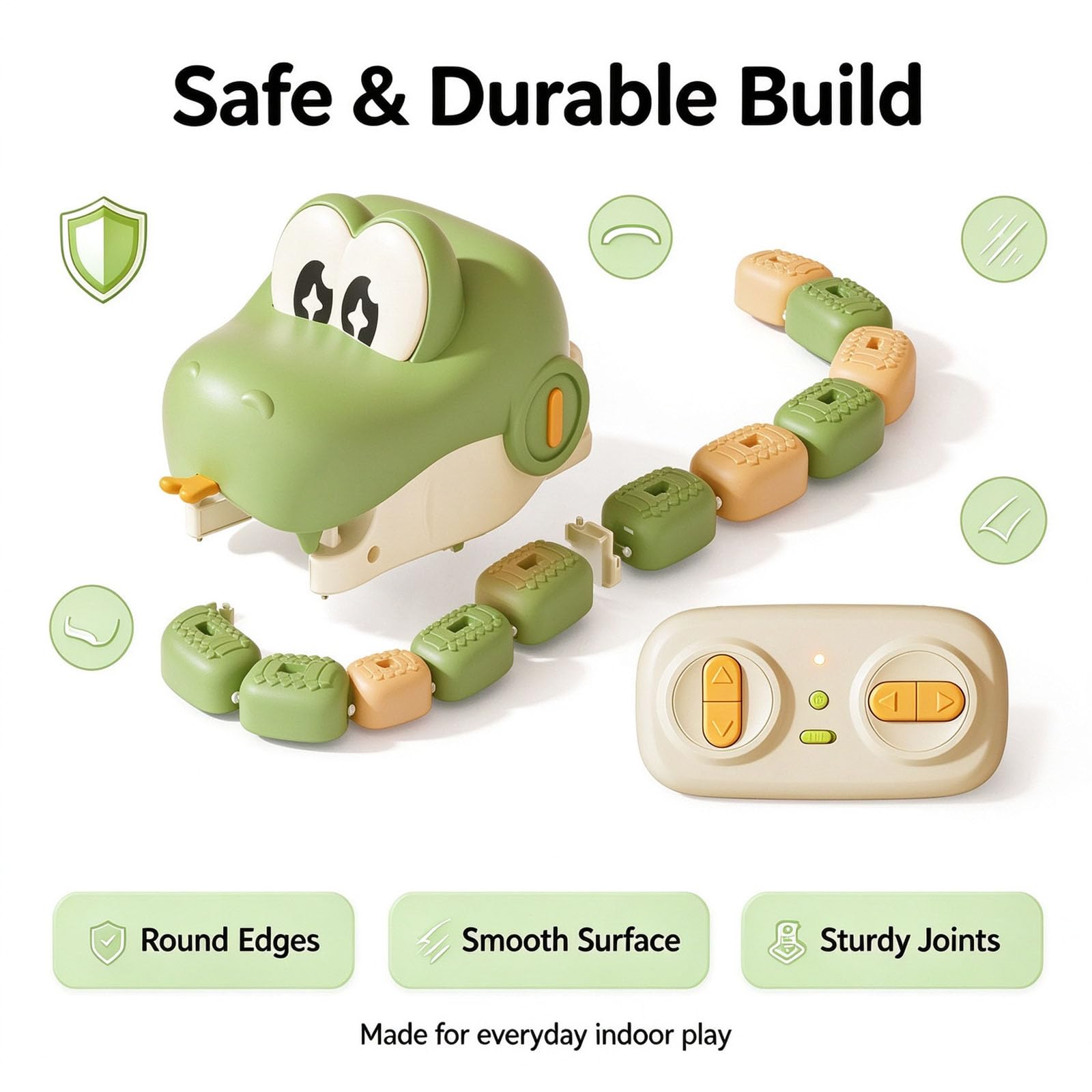 Gioco Magnetico Rc Snake, Snake Game Giocattolo con Suoni Auto