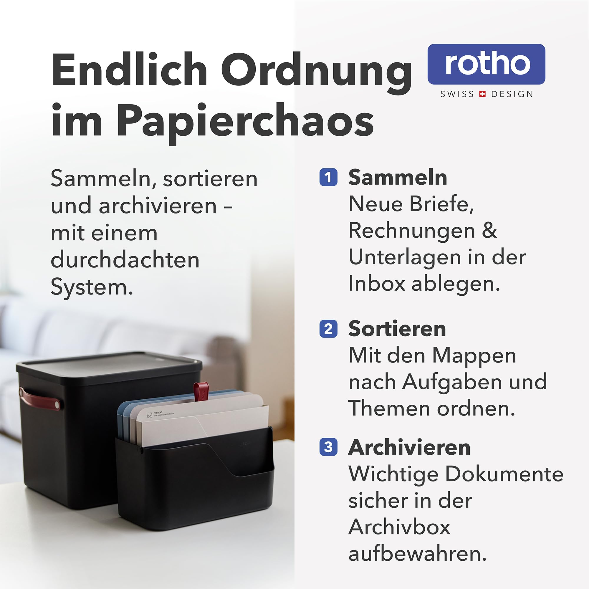 Rotho MyPaper MY PAPER Plus organizer na dokumenty, tworzywo sztuczne (PP