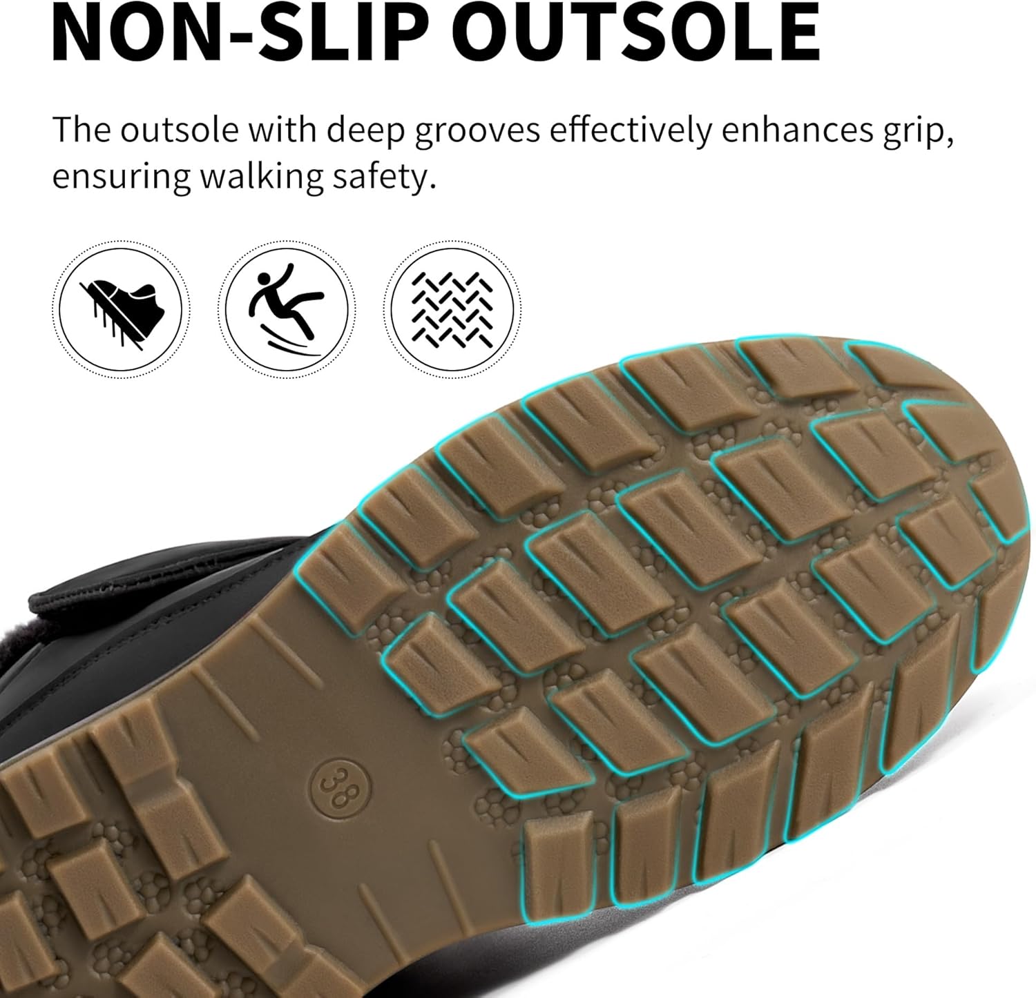 Women Snow Boots Winter: Waterproof Warm Fur Lined Comfortable Booties for Outdoor Walking - Image 6