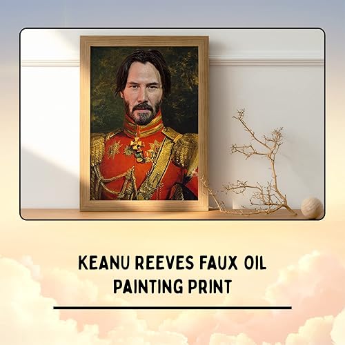 Miniatura 6 de Keanu Poster - Arte divertido de celebridades - Impresión en lienzo de pintura al óleo sintética - Arte divertido de cultura pop