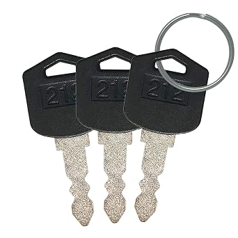 D554212 212 Ignition Keys for Doosan & Daewoo Lift D25 D35 G25 G35 Forklift Equipment 3 Pack