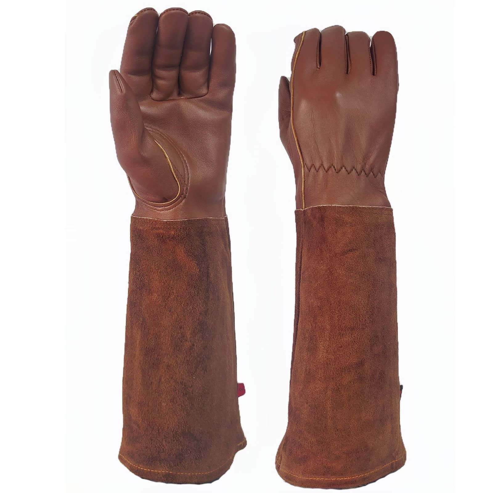 Peau de Mouton Gants Manche Longue Cuir Plantation Gants de pour Le Jardinage Extérieur Polyvalent Gants de Travail en Jardinage Résistants Aux Épines