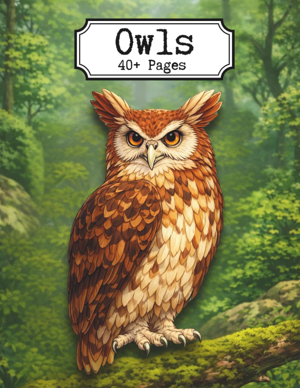 Owls: A Detailed Adult Coloring Book Featuring 40+ Owl Illustrations, Nocturnal Birds, Expressive Faces, Intricate Feathers, and Nature-Inspired Line Art for Relaxation and Creative Focus