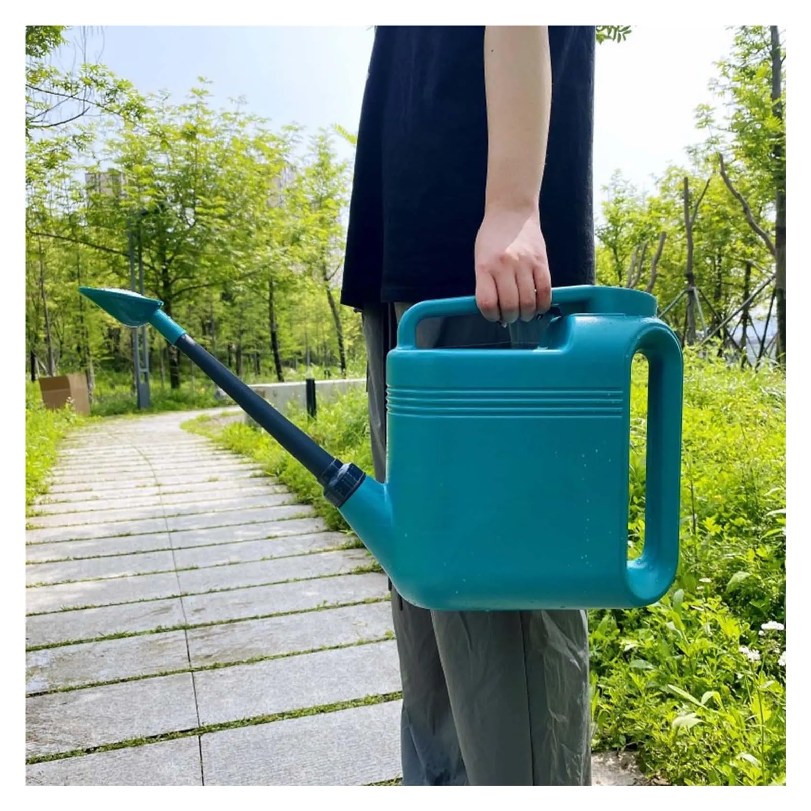 Arrosoir Arrosoir ménager Grande capacité arrosoir à Long Bec Jardin agricole Douche à Fleurs Grand Vaporisateur à Fleurs pour Usage Domestique(5L Lake Blue)