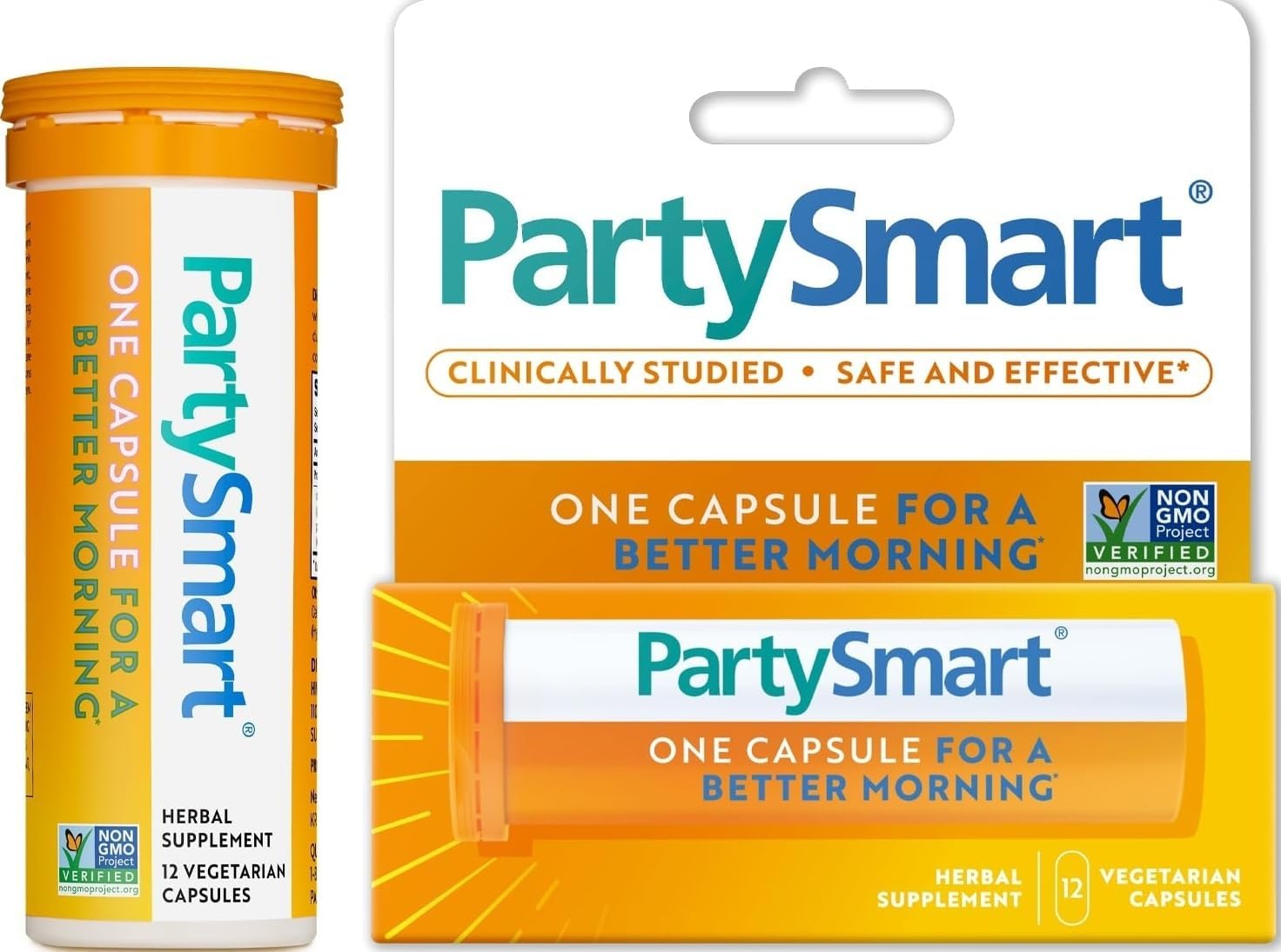 Himalaya PartySmart Liver Support, Better Morning After Drinking,12 Capsule | Plant Based Alcohol Breakdown Support for a Better Morning After Drinking - Vegan, Non-GMO, Gluten Free, Clinically Studied