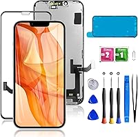 Vista 27 de para iPhone 15 Plus Reemplazo de pantalla de 6.7 pulgadas, ensamblaje frontal de pantalla táctil LCD digitalizador 3D con sello