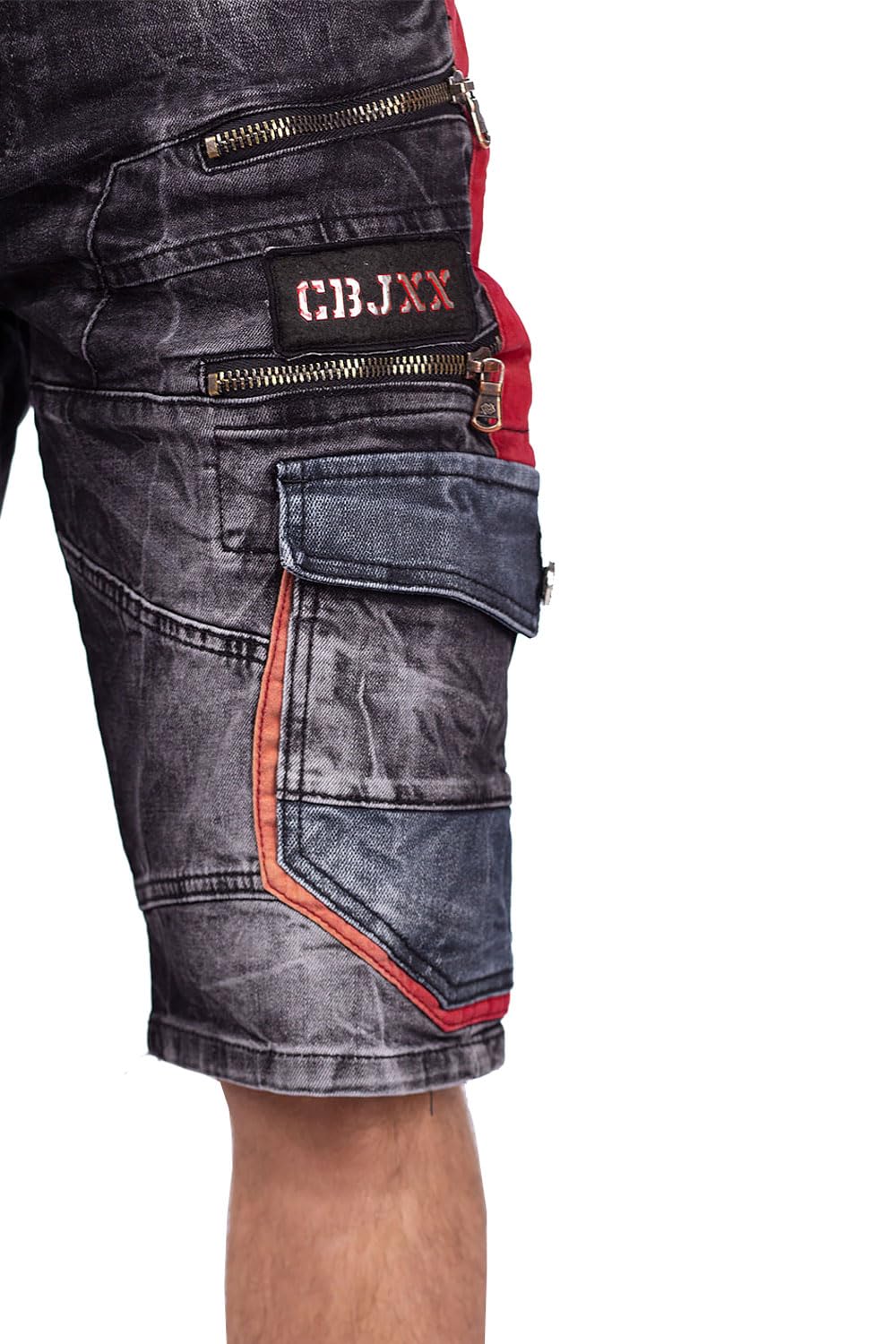 Cipo & Baxx Herren Jeans Shorts Stonewashed Cargo Regular Fit