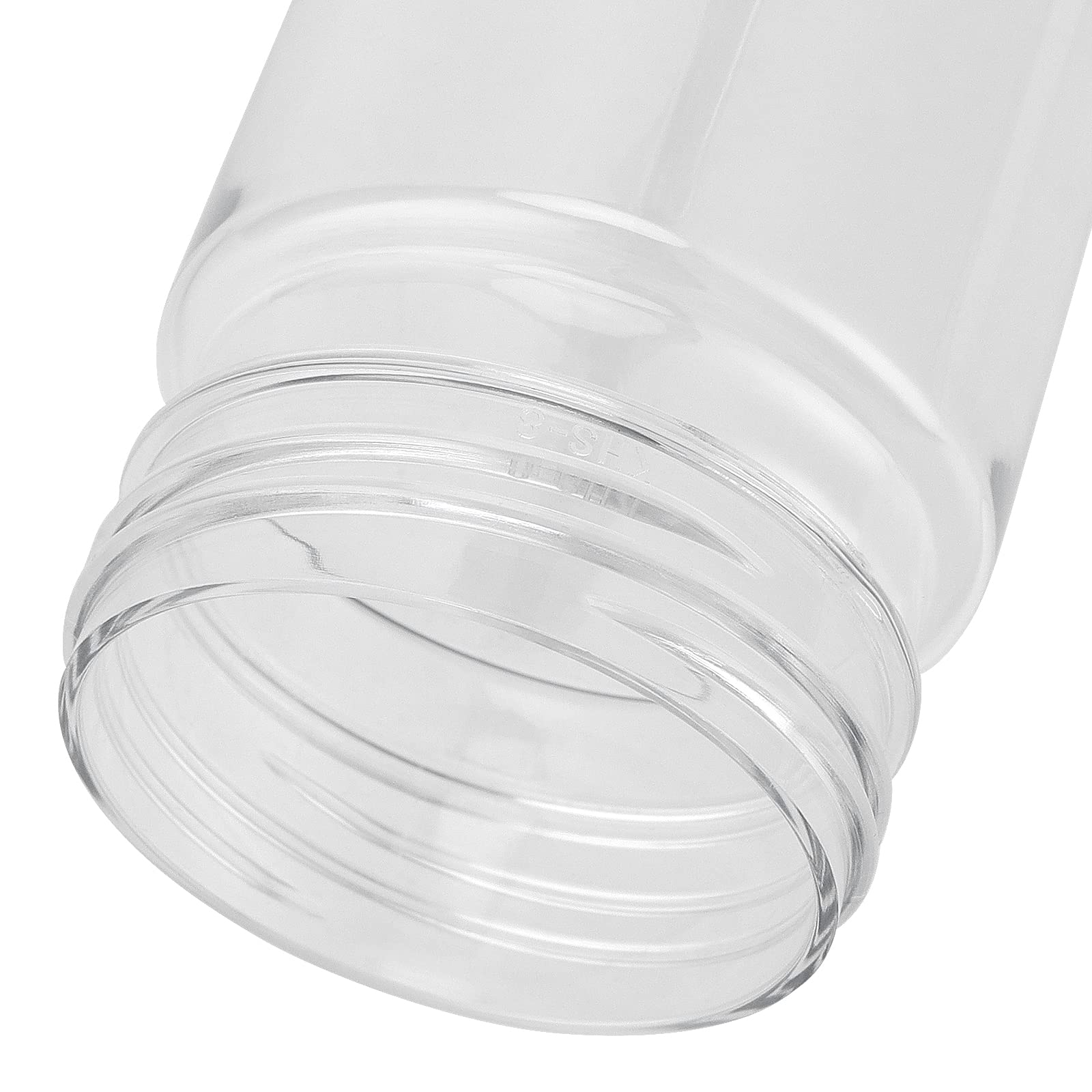 ZOENHOU Confezione da 20 bottiglie vuote in plastica trasparente da 350 ml, con coperchio nero, in PET, riutilizzabili, con chiusura sicura, ideali per bere, picnic, servire, conservare a casa
