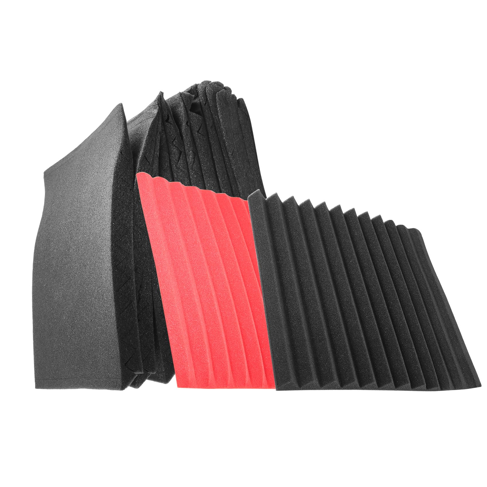 48 sztuk Panel izolacyjny akustyczny Panel akustyczny Studio Foam Panel ścienny z poduszką dźwiękoszczelną ognioodporną, 2,5 x 30 x 30 cm