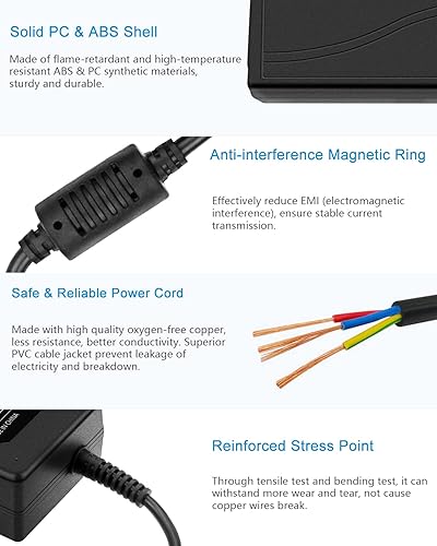 Miniatura 5 de ALITOVE 5V 8A 40W AC a DC adaptador convertidor de fuente de alimentación transformador 0.217x0.098 in enchufe AC 100V ~ 240V entrada para WS2812B