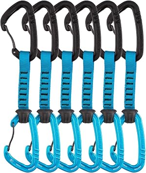 TRANGO Vector - Rock Climbing Quickdraw | Featuring a durable climbing quickdraw combo with smooth-clipping carabiners and a thick rubber-kept dogbone strap