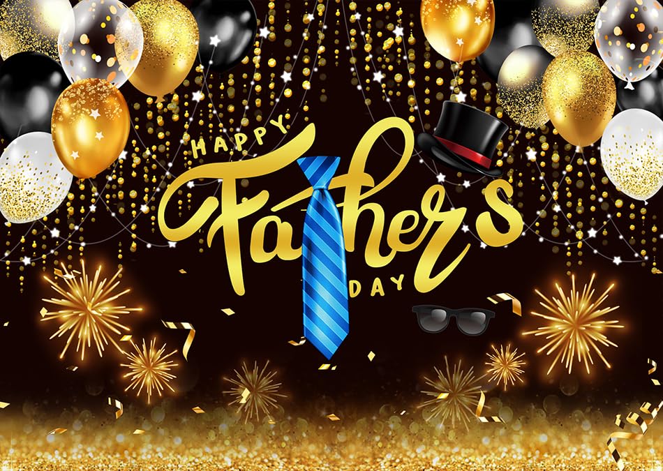 LTLYH 7x5ft Happy Father's Day Photography Backdrop Fathers Day Decoration I Love Day Party Decor Father's Day Banner Backdrops 180
