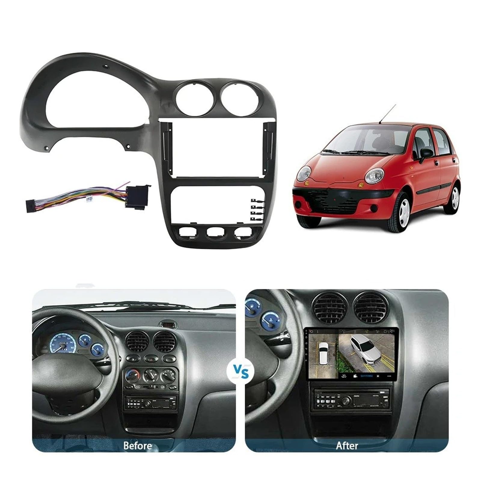 Für Chevrolet Für Daewoo Für Matiz Auto Rahmen Fascia Adapter Android Radio Dash Fitting Panel Kit Autoradio Blende Einbau Set