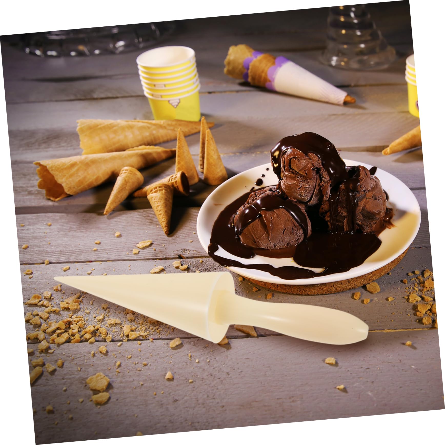 Amazon | MUCKLILY コーンモールド コーンローラー金型 ワッフルを丸め