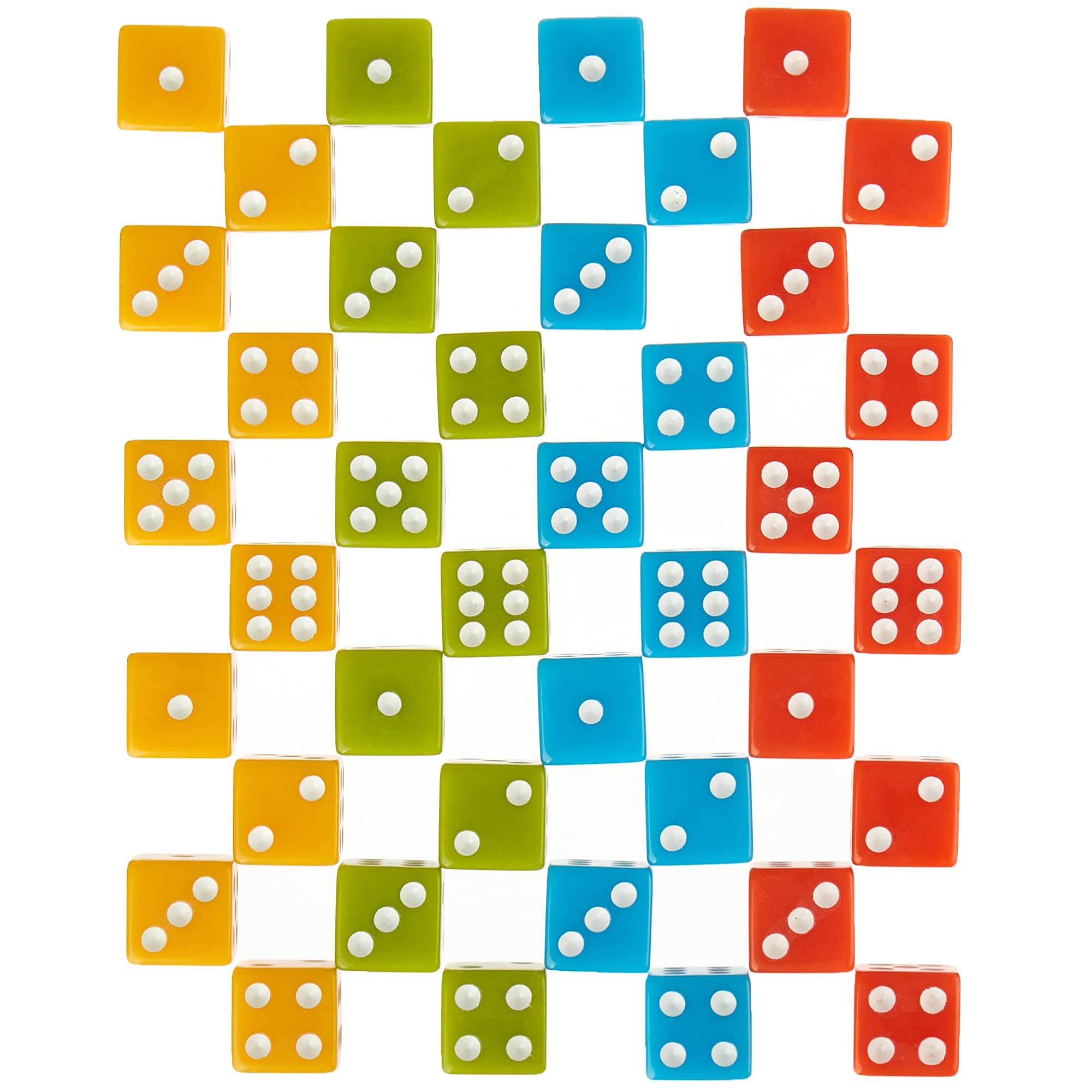 Tossing Tens 50+ Fast, frenetico dadi giochi e 40 dadi colorati incluso mazzo di attività uniche per la notte di gioco, 14 giocatori, tempo di gioco rapido, giochi di matematica, conteggio