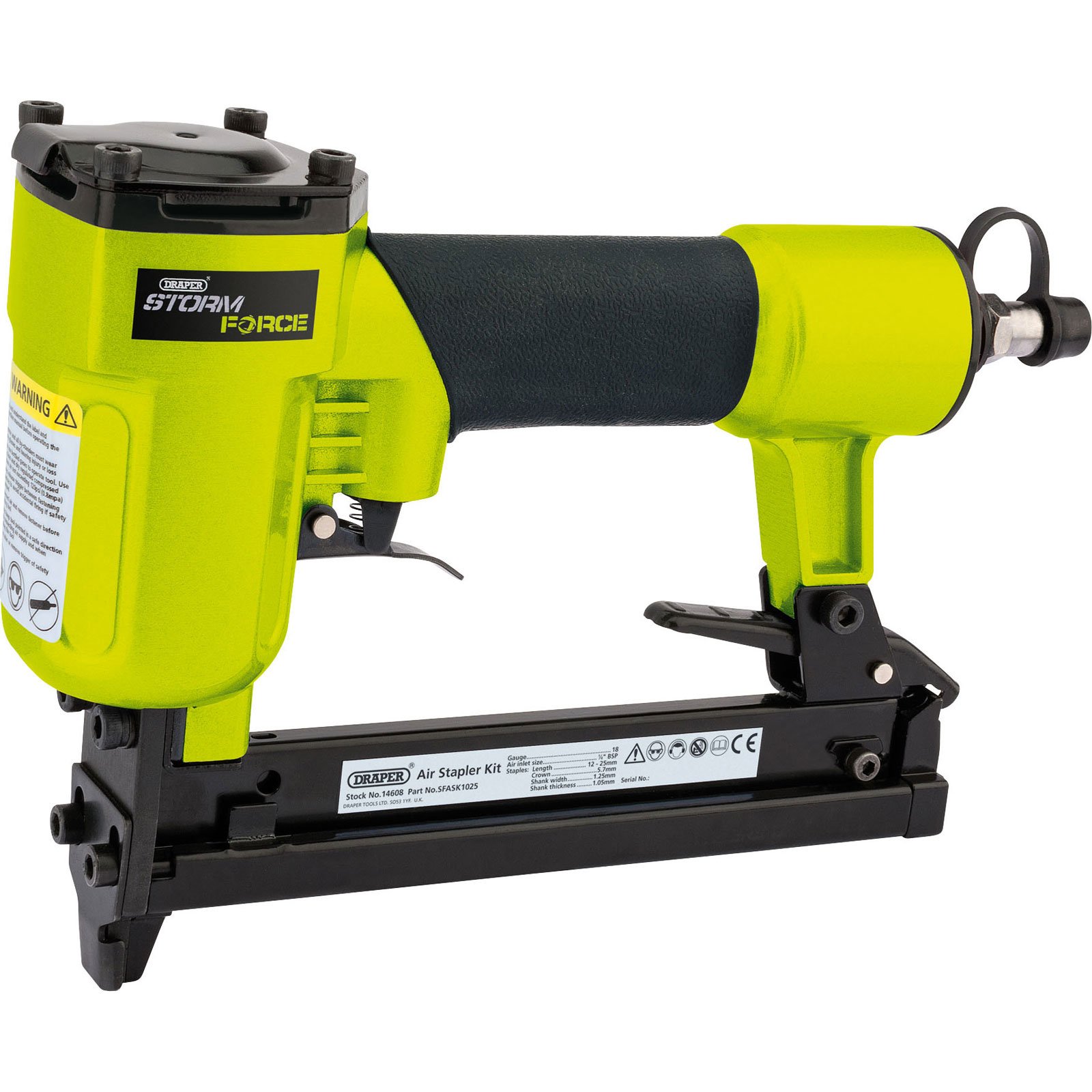 Draper 14608 Storm Force, agrafeuse pneumatique 12–25 mm, aluminium et fonte