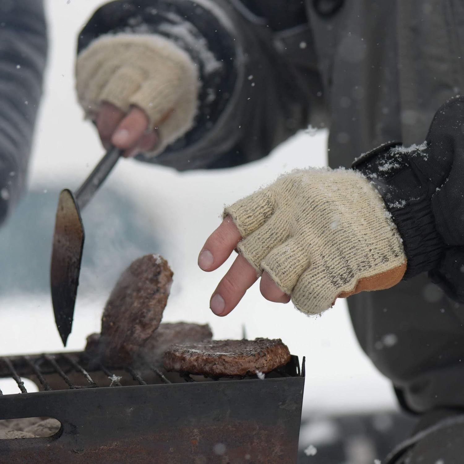 Fish Monkey Wool Winter Cold Ice Fishing Glove with Four Way Stretch and Non-Slip Superior Grip for Women and Men