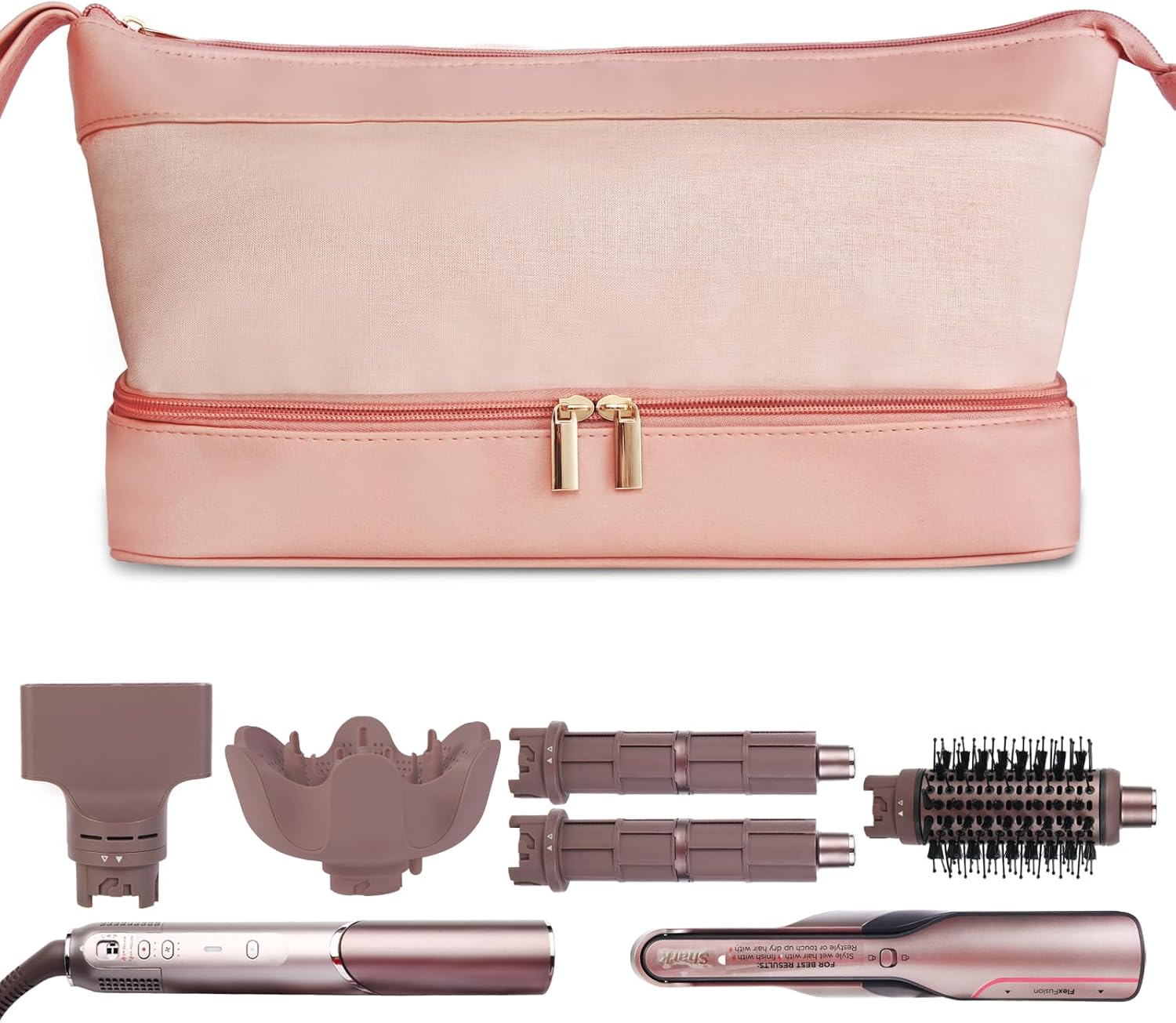 Flexfusion Carrying Case for Shark, Travel Case for Shark Glam Ceramic/FlexFusion Hair Straightener, Travel Bag for Shark Flexfusion Air Ceramic HD641S/HD642S /HD6052S (Pink) Flexfusion Carrying Case for Shark, Travel Case for Shark Glam Ceramic/FlexFusion Hair Straightener, Travel Bag for Shark Flexfusion Air Ceramic HD641S/HD642S /HD6052S (Pink)