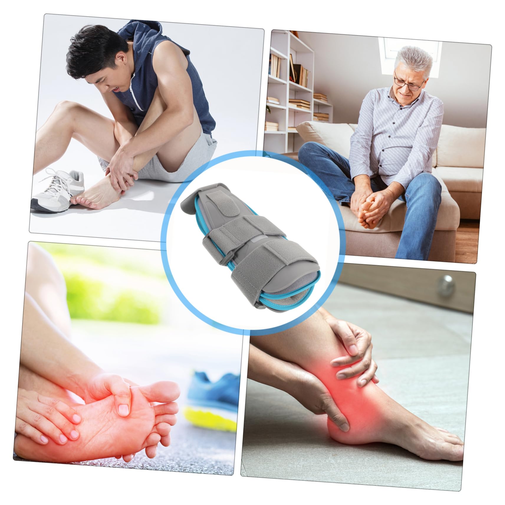 Didiseaon Foot Drop Brace Ankle Immobilizer Foot Orthotic Device Achilles Tendon Support Easy to Fix and Wear