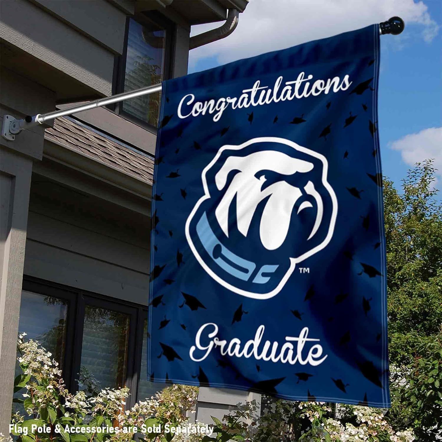 Citadel Bulldogs Graduation Gift Banner Flag