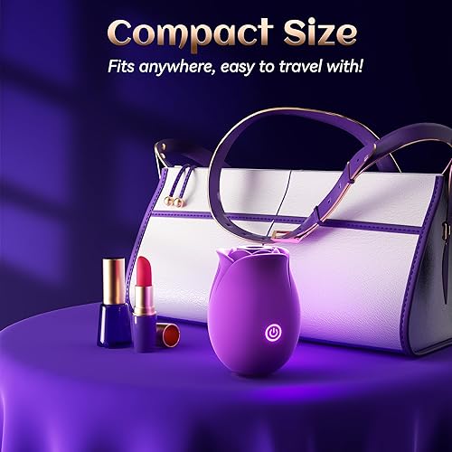 Miniatura 13 de Vibrador de juguete sexual de rosas para mujer – allovü - Juguetes sexuales con succión de rosa negra para mujeres, estimulación del pezón