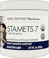Vista 1 de Host Defense Stamets 7 Mushroom Powder - 7 Species Blend - Mushroom Supplement for Immune Support with Royal Sun Blazei, Cordyceps, Reishi, Maitake