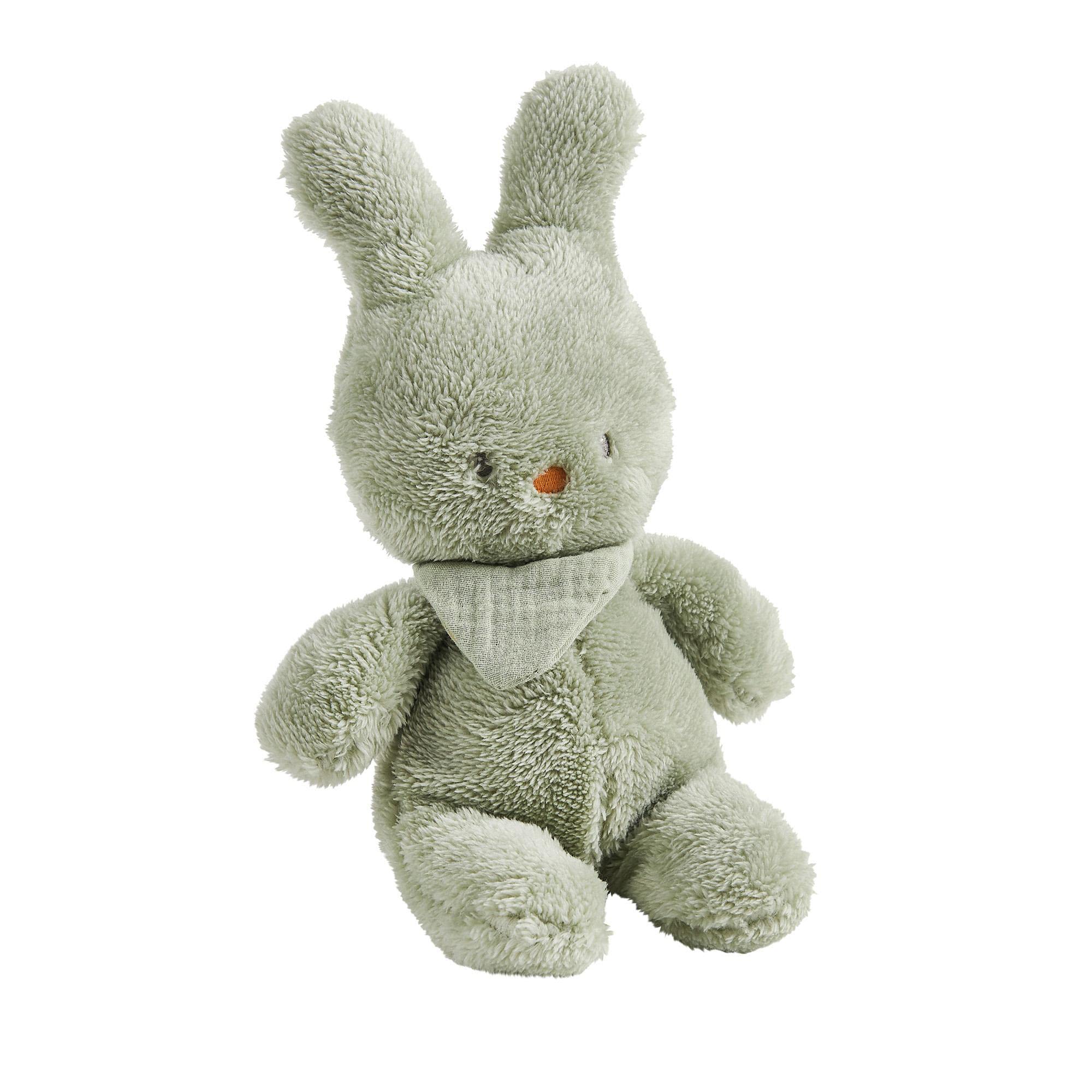 Nattou Conejo de peluche de poliéster, Compañero desde el nacimiento, 33 cm, Vegano, Tipidou, Verde
