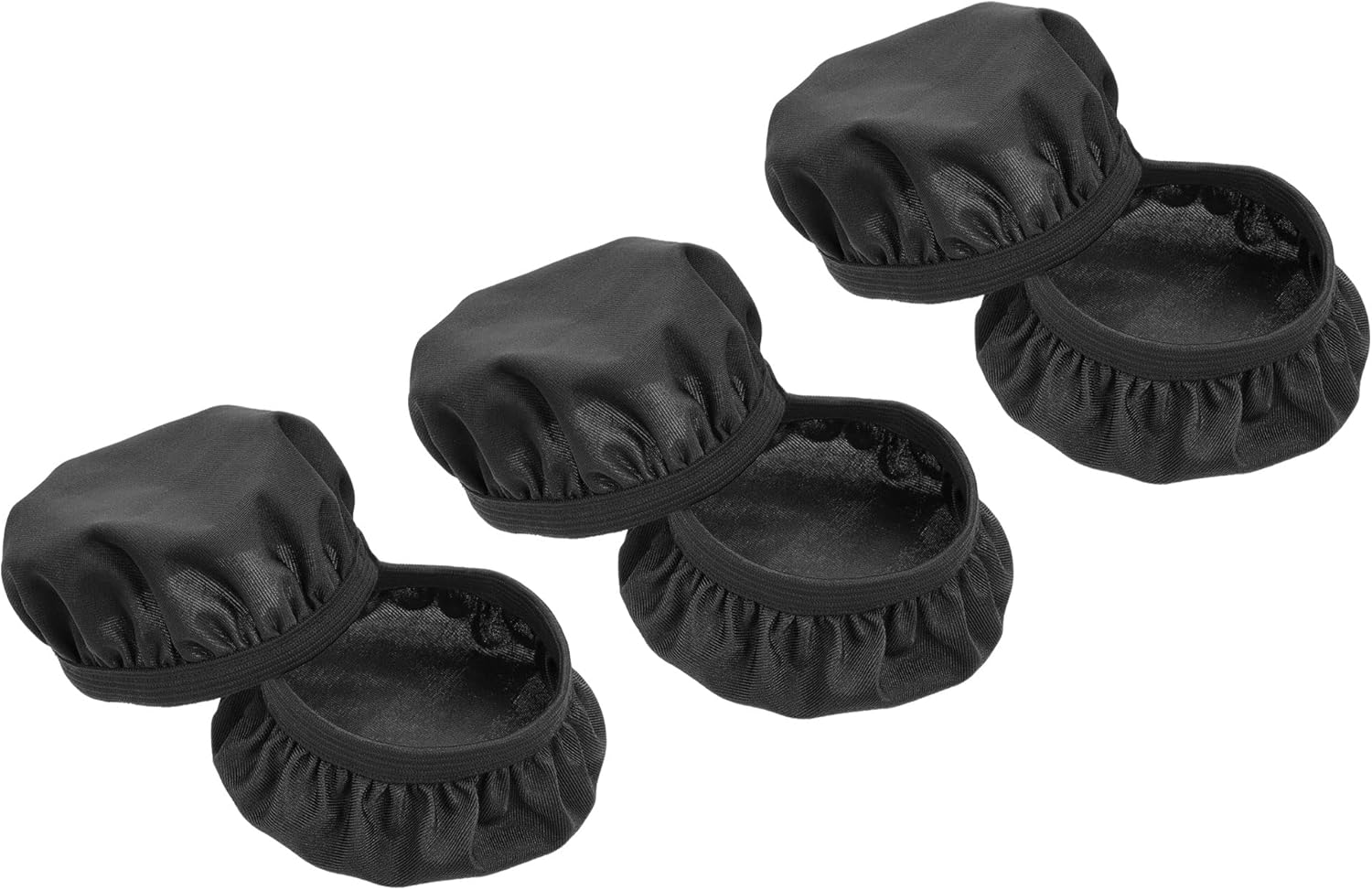 PATIKIL Black Flexible Fabric Washable Headphone Covers, Fits 3.54-4.33 Inch