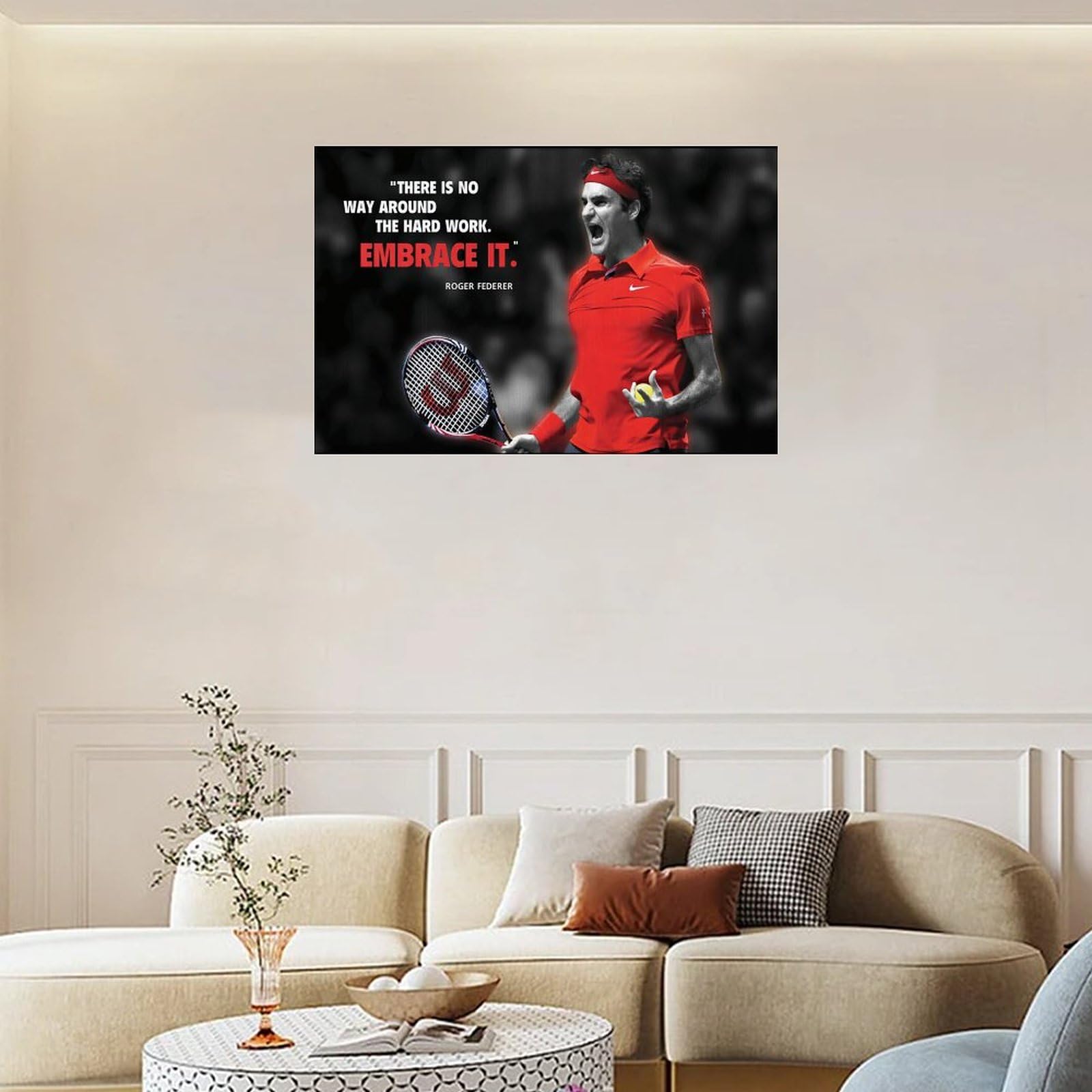 Sipfsi Roger Federer Tennis-Dekoration, Poster, Bild, Druck