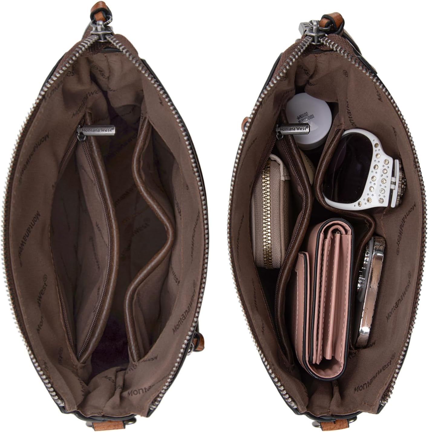 Montana West Crossbody Bag for Women Multi Pocket Cross Body Bag Purses with Guitar Strap - Image 6