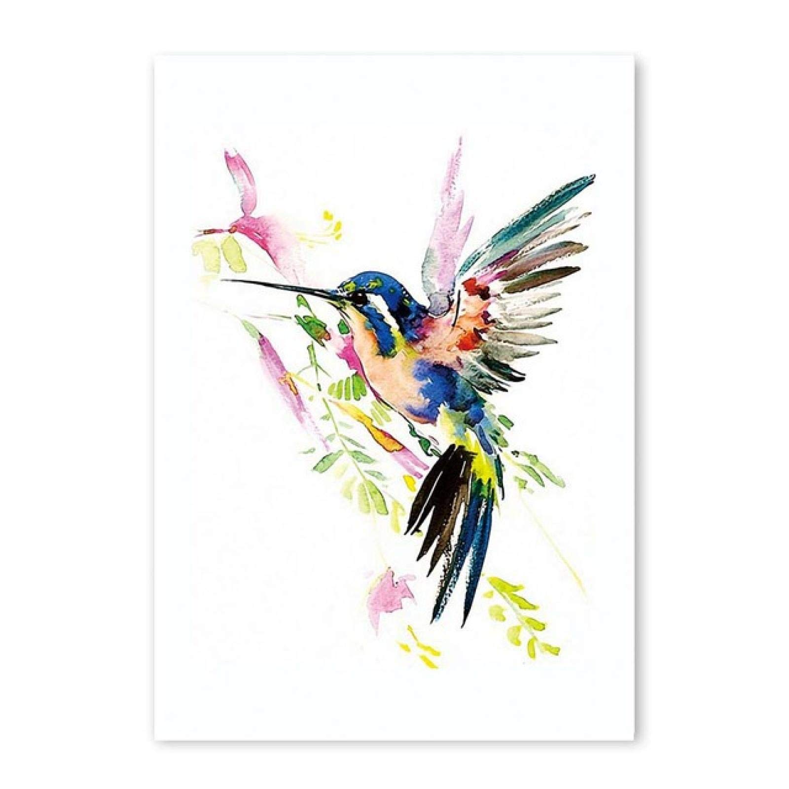 Abstrakcyjne akwarele ptak obraz na płótnie piękny nowoczesny sztuka ścienna nadruk plakat salon murale obraz wystrój domu 50 x 70 cm x 3 bez ramy