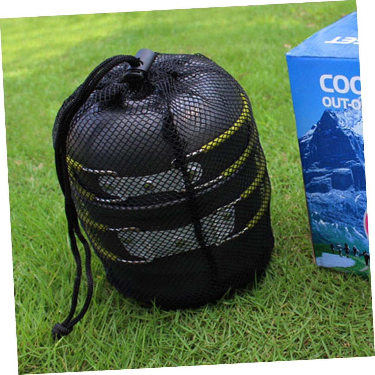 Yardwe Portable Aluminium Alloy Camping Cookware Set Outdoor Cooking Utensils for People Lightweight Durable Corrosion Resistant for Hiking and Picnics