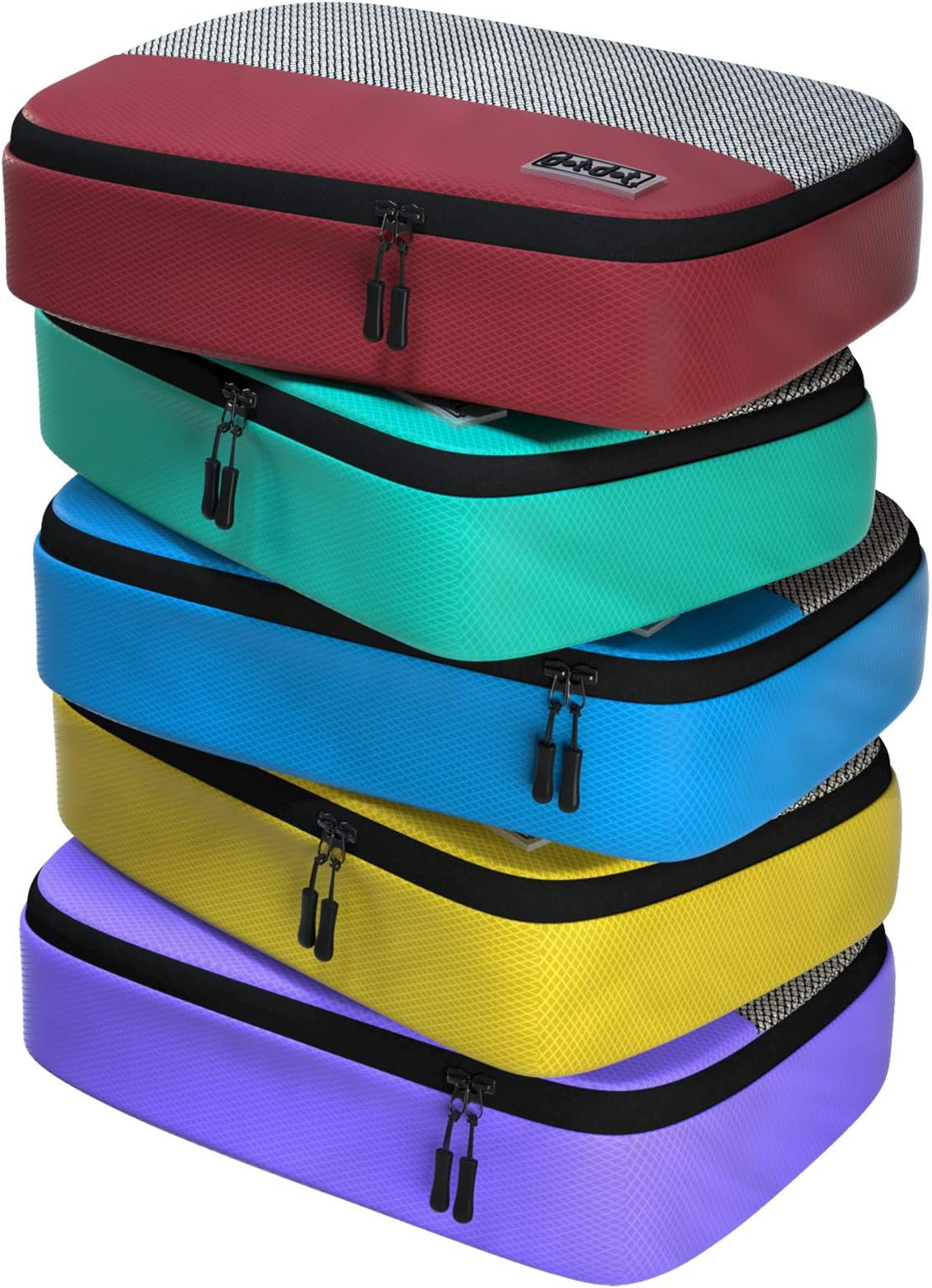 Medium Packing Cubes for Travel - 5pc Packing Cubes for Suitcases - Lightweight Luggage Organizer Bags (Non-Compression)