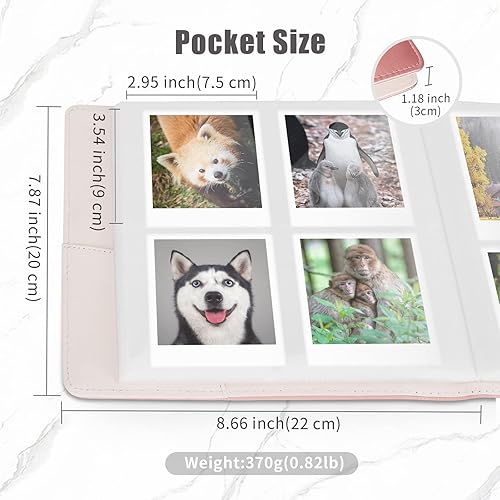 Miniatura 4 de Phetium Álbum de fotos de 256 bolsillos para impresora Fujifilm Instax Mini LiPlay 12 11, 9, 8, 7s, 40, 99, 90, 90, cámara instantáneaMini Link