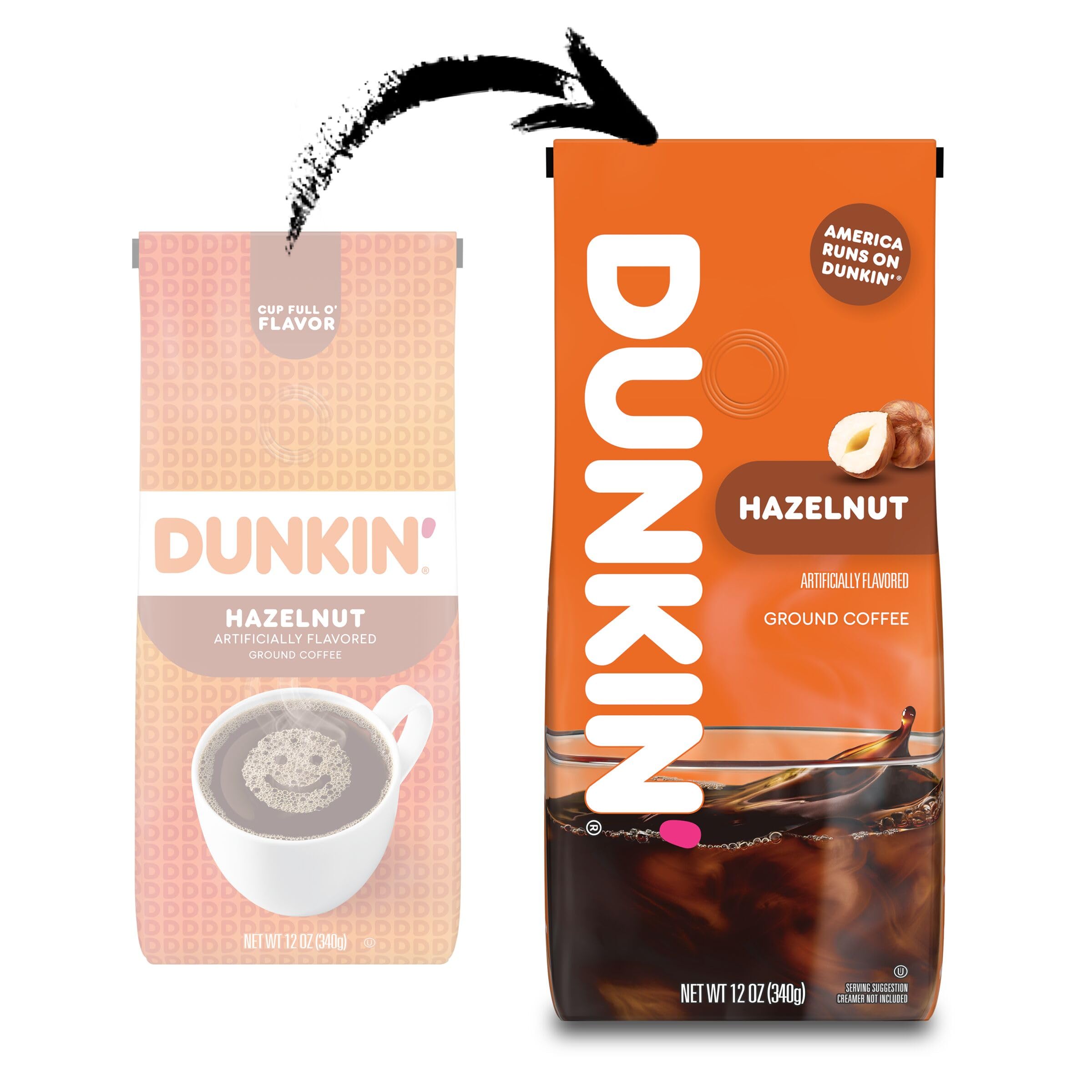 Café molido Dunkin' Donuts - Avellana (340,2 g)