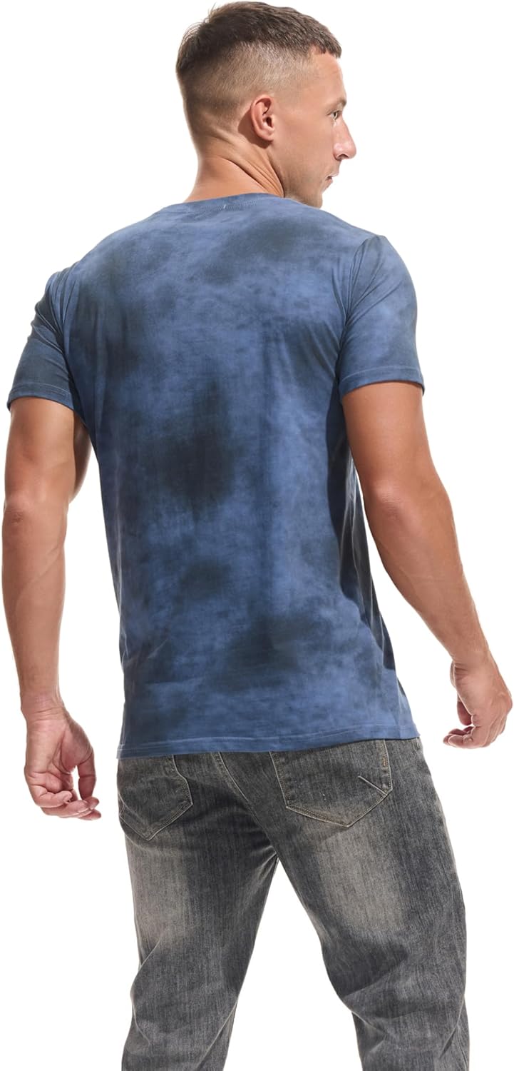 KLIEGOU Men's Graphic T-Shirt 95% Cotton Crew Neck Short Sleeve Tee Soft Stretch Casual Printed Top - Image 2