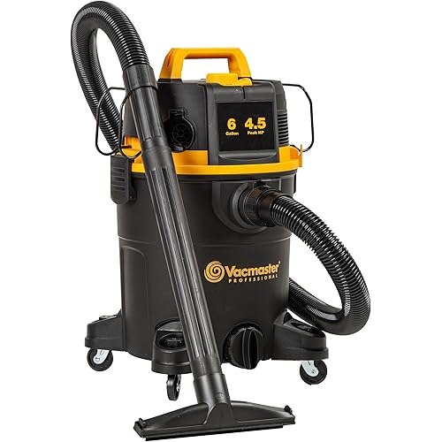 Vacmaster Professional 6 Gallon 4.5 Peak HP Wet/Dry Vacuum with Self-Cleaning Filter System - VDK611PF 0201