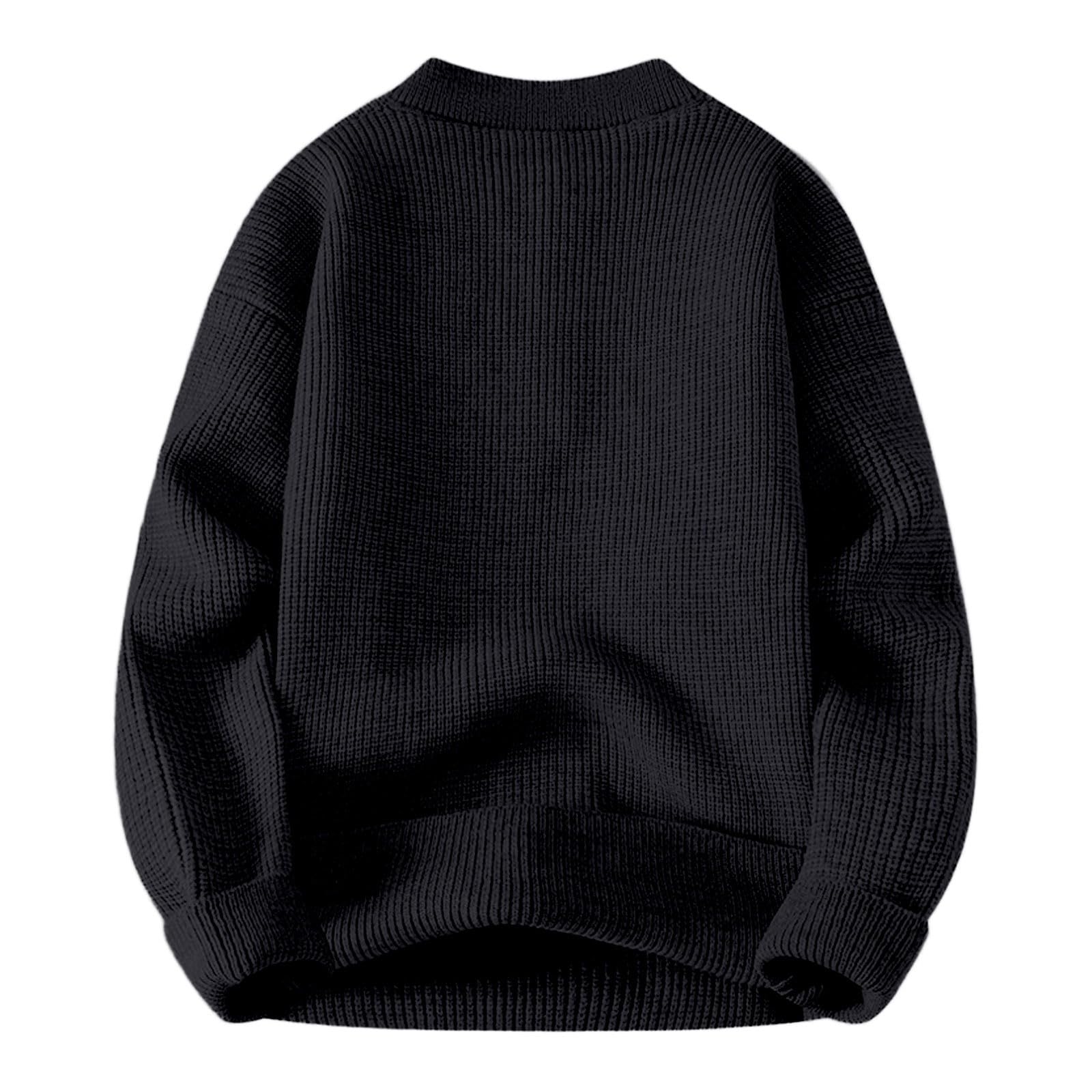 Genérico Jersey Navideño Feo Hombre, Jersey Hombre Otoño Cuello Redondo Sudadera Manga Larga Xmas Divertido Estampado 3D De Navidad Feo Jersey De Punto para Otoño Invierno